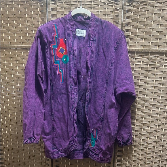 Vintage Purple Jean Jacket - Picture 1 of 10